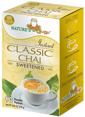 Nature's Guru Classic Chai Sweetened - 10 CT Box