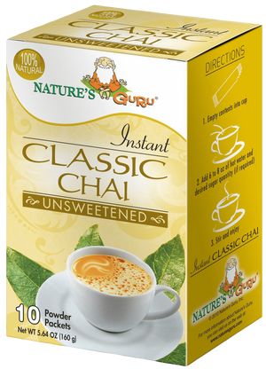 Nature's Guru Classic Chai Unsweetened - 10 CT Box